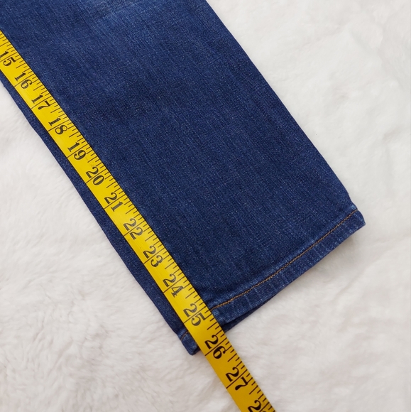 Lucky Brand Sweet Crop Mid Rise Blue Cropped Jeans Hayward Size 27 - Picture 4 of 14